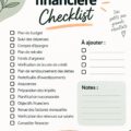 Checklist de finance personnelle pour gérer un budget familial