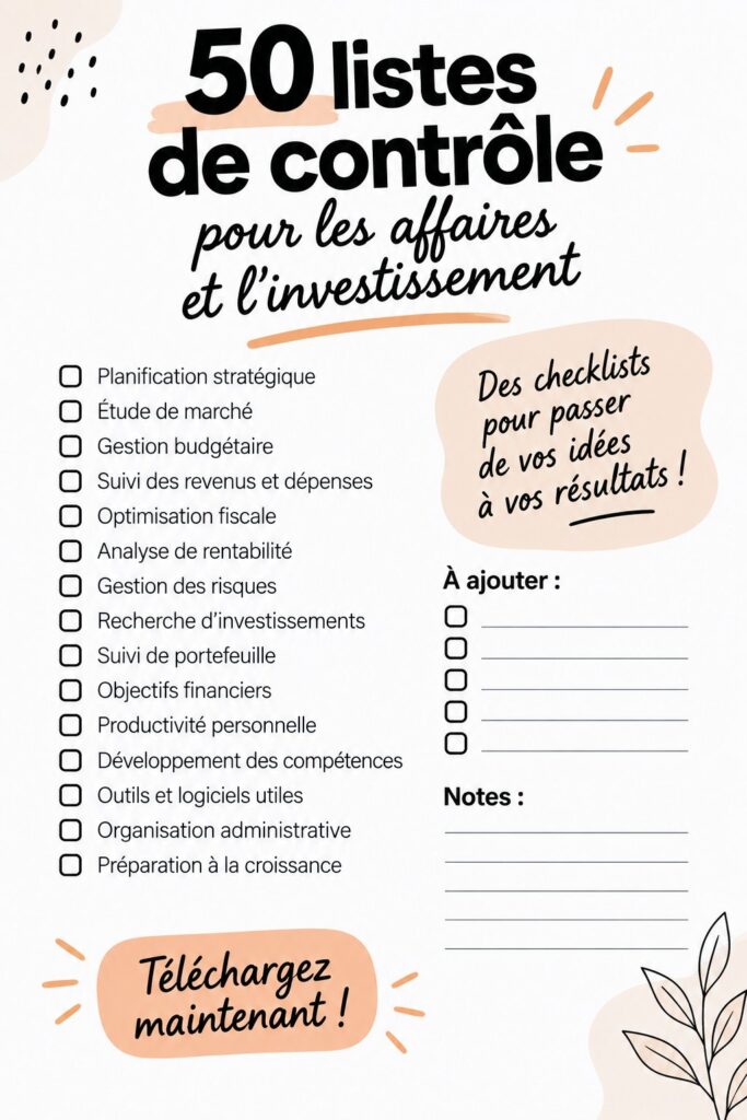 Une femme souriante consultant une checklist d'investissement sur son ordinateur