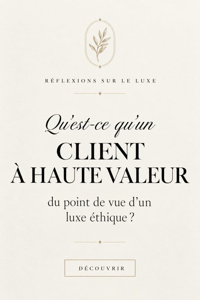 Client de luxe éthique découvrant des produits écoresponsables