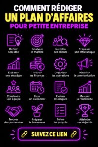 Femme lisant un plan d'affaires avec un stylo et un carnet, illustrant une méthode pratique pour rédiger un plan réussi.