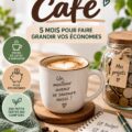 Une femme souriante tient une tasse de café, illustrant des économies mensuelles.