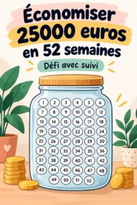 Femme souriante tenant un carnet de suivi de son épargne pour un défi d'épargne pratique.