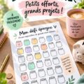 Défi d'épargne : un tableau de suivi d'économies pour les familles