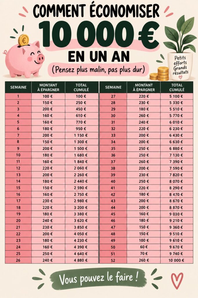 Une femme souriante avec un carnet et un calculateur, représentant la gestion de son budget familial.