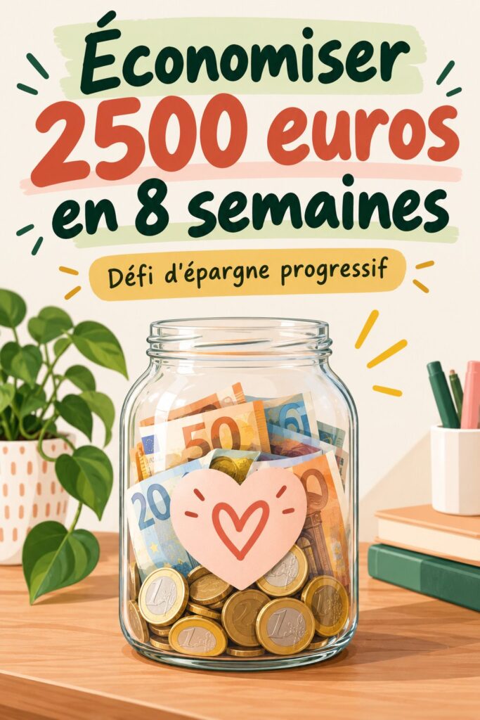 Femme épargnant de l'argent pour ses vacances avec un carnet de budget.