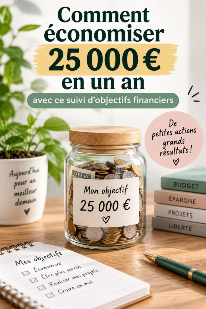 Illustration d'un tableau de suivi financier pour économiser de l'argent.