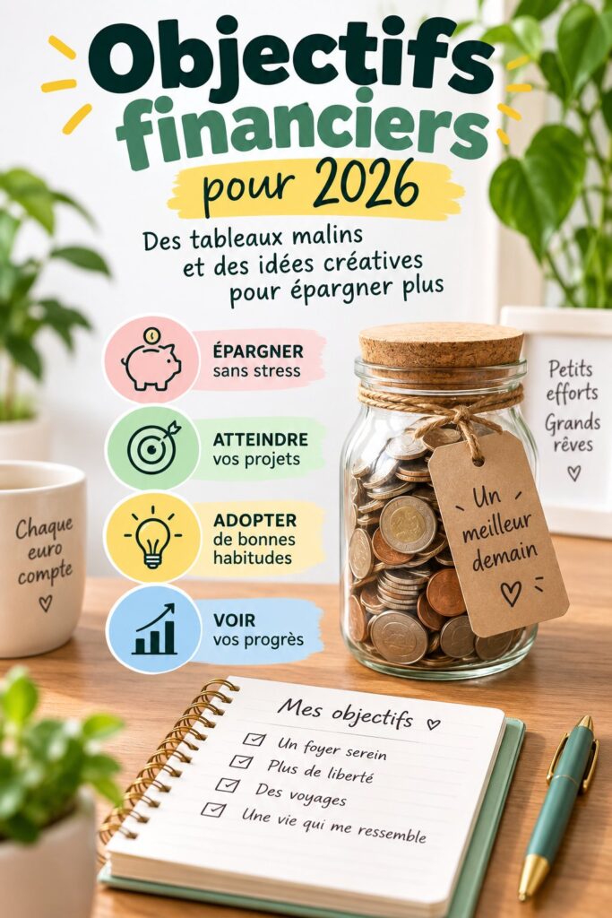 Femme souriante regardant un graphique d'économies pour 2025