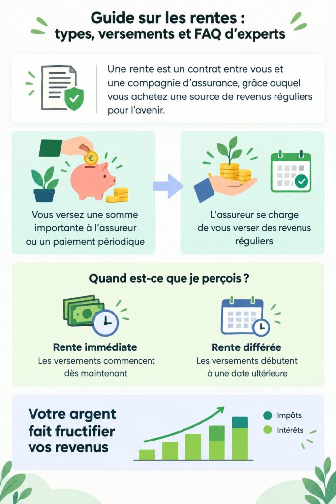 Un graphique illustrant les types de rentes pour optimiser son patrimoine familial.