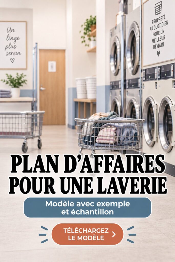 Plan d'affaires pour laverie automatique avec un exemple de template