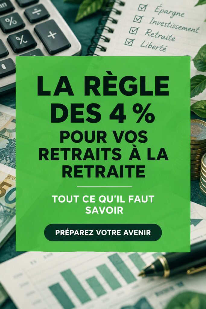 Schéma explicatif de la règle des 4 % pour les retraites.