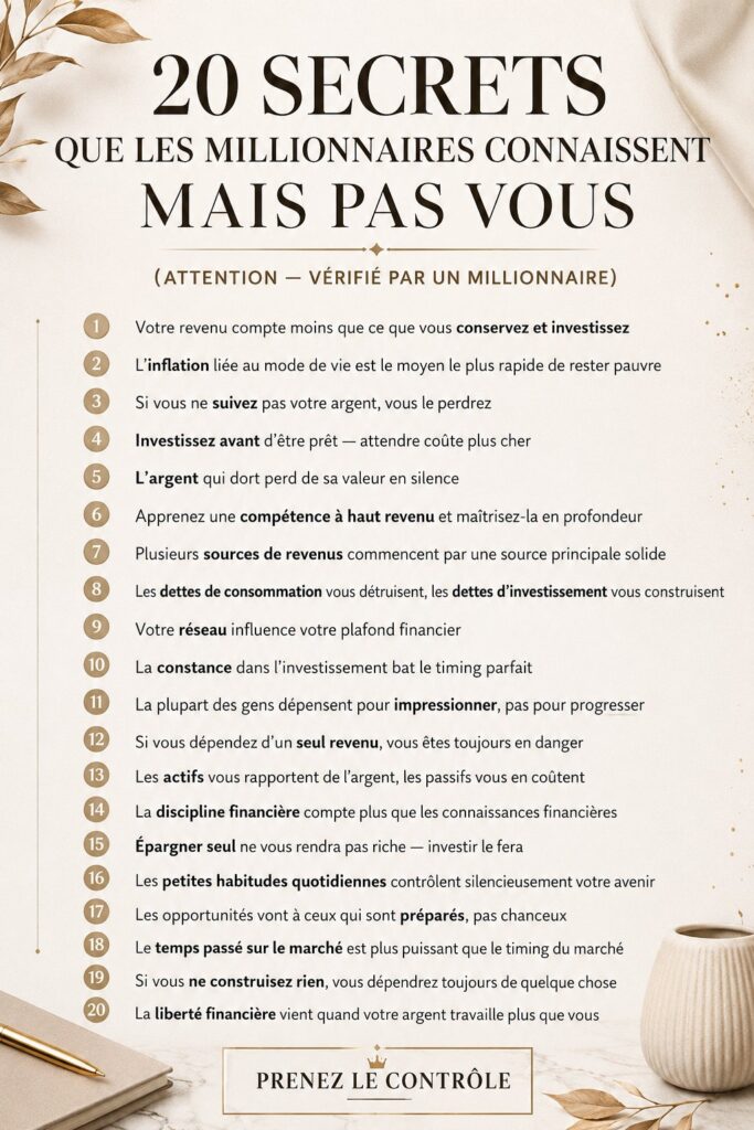 Image d'une femme réfléchissant à des secrets financiers inspirés des milliardaires