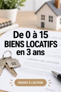 Femme souriante regardant un plan immobilier, symbolisant un investissement locatif réussi