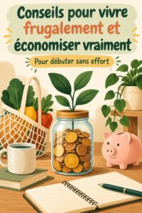 Femme heureuse faisant ses courses avec une liste pour un mode de vie frugal, économisant de l'argent.