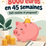 Image illustrant un défi d'épargne familial pour économiser 8000€.