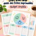 Modèle de fiches budgétaires imprimables sur la règle 50/30/20