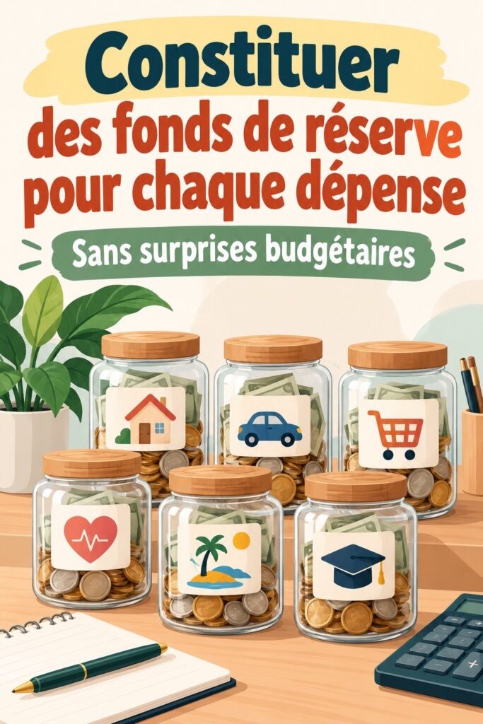 Fonds de réserve pour chaque type de dépense, une gestion budgétaire sereine