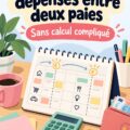 Une femme regardant un budget familial sur son ordinateur, idéal pour organiser ses dépenses entre deux paies.