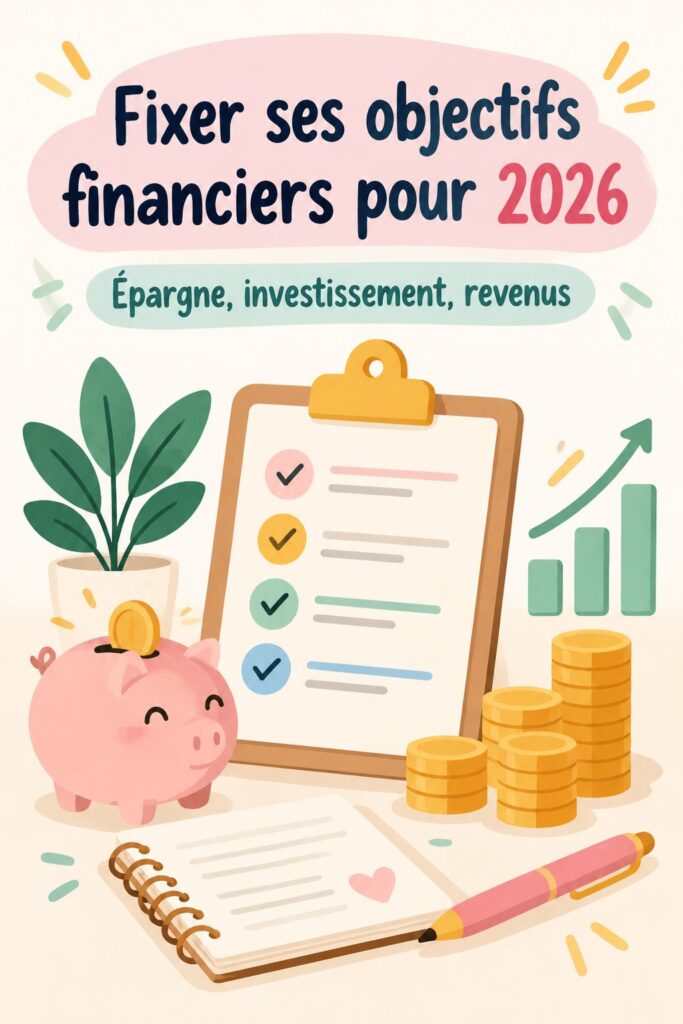 Femme réfléchissant à ses objectifs financiers pour 2024 avec un planner et un ordinateur.