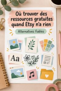 Sites proposant des ressources gratuites pour la création, quand Etsy n'a rien