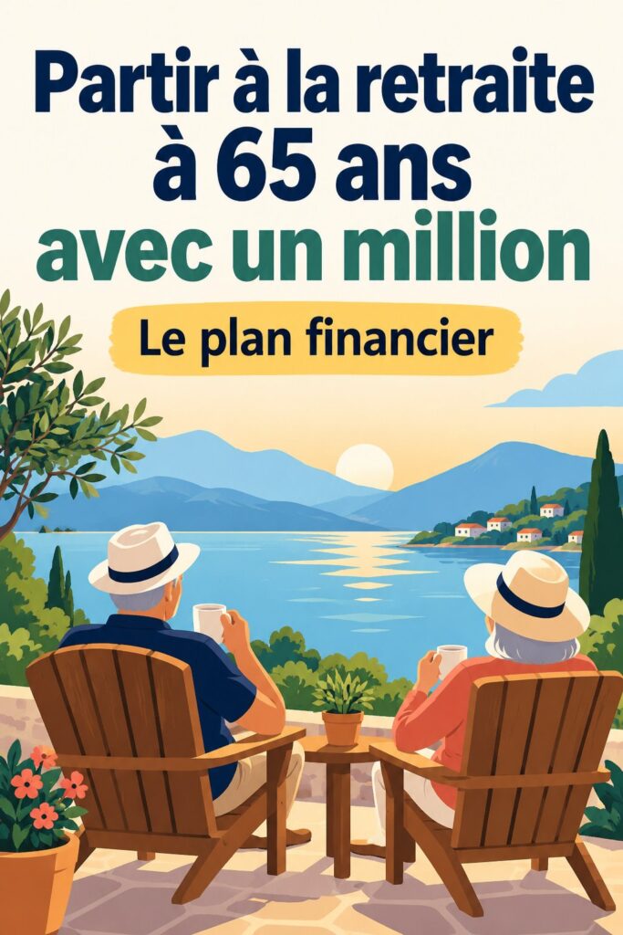 Femme souriante montrant un symbole d'épargne pour la retraite, représentant un million d'euros.