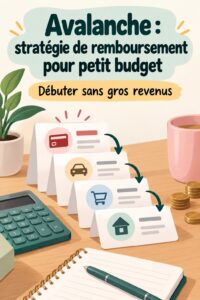 Stratégie de remboursement de dettes avec la méthode avalanche, budget familial