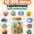 Une femme souriante tenant un carnet pour gérer son budget familial.